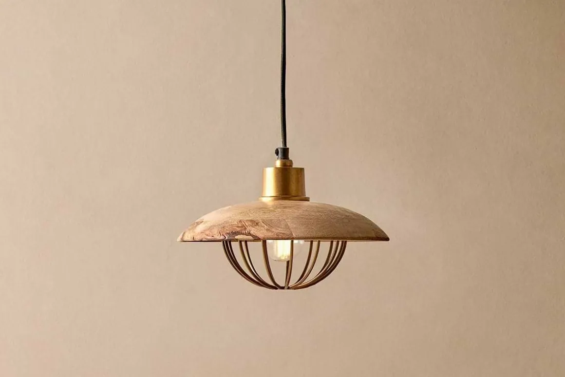 Chakai Wood & Metal Pendant - Small