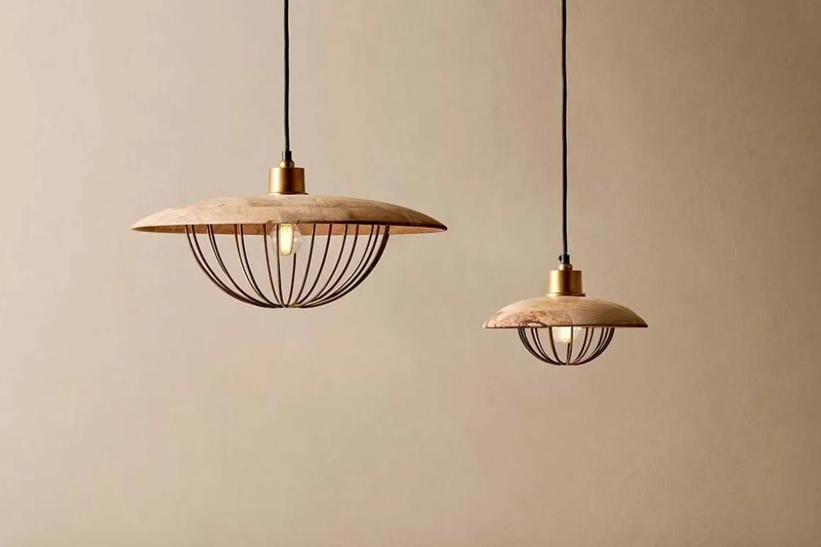 Chakai Wood & Metal Pendant - Small