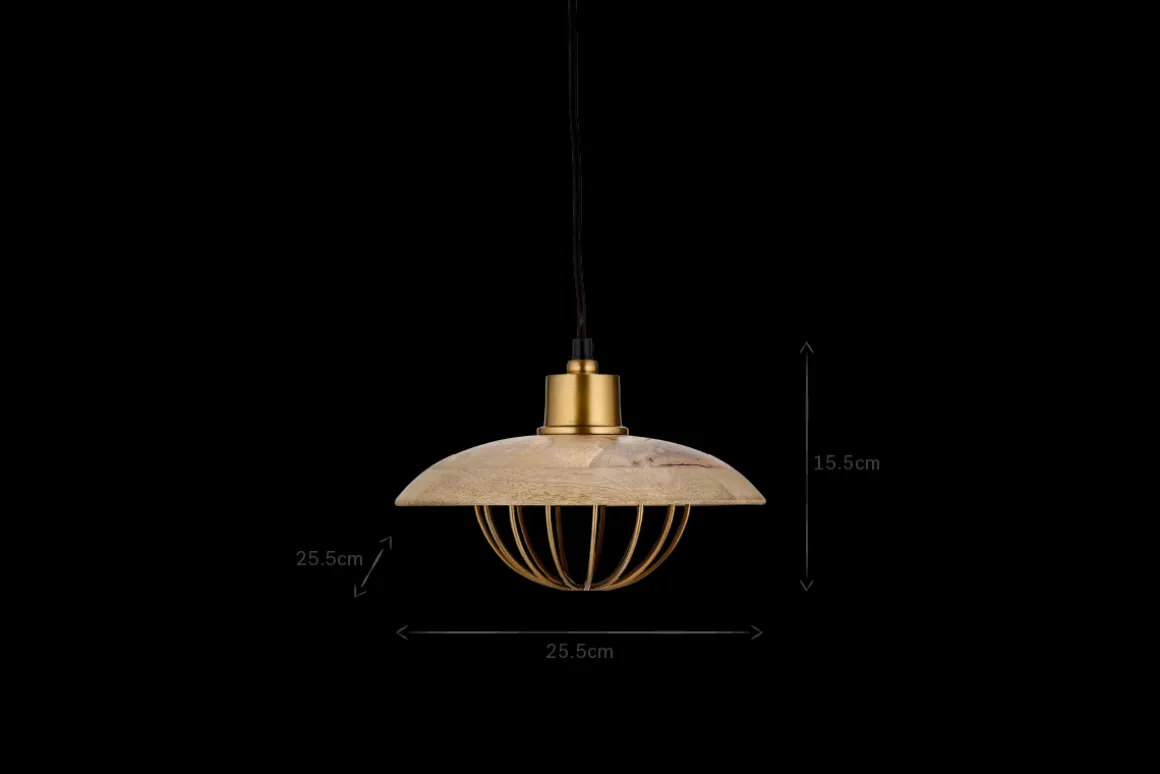 Chakai Wood & Metal Pendant - Small