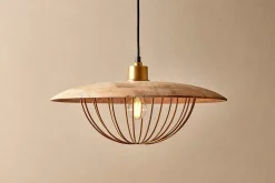 Chakai Wood & Metal Pendant - Large