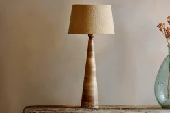 Chameli Mango Wood Table Lamp - Natural