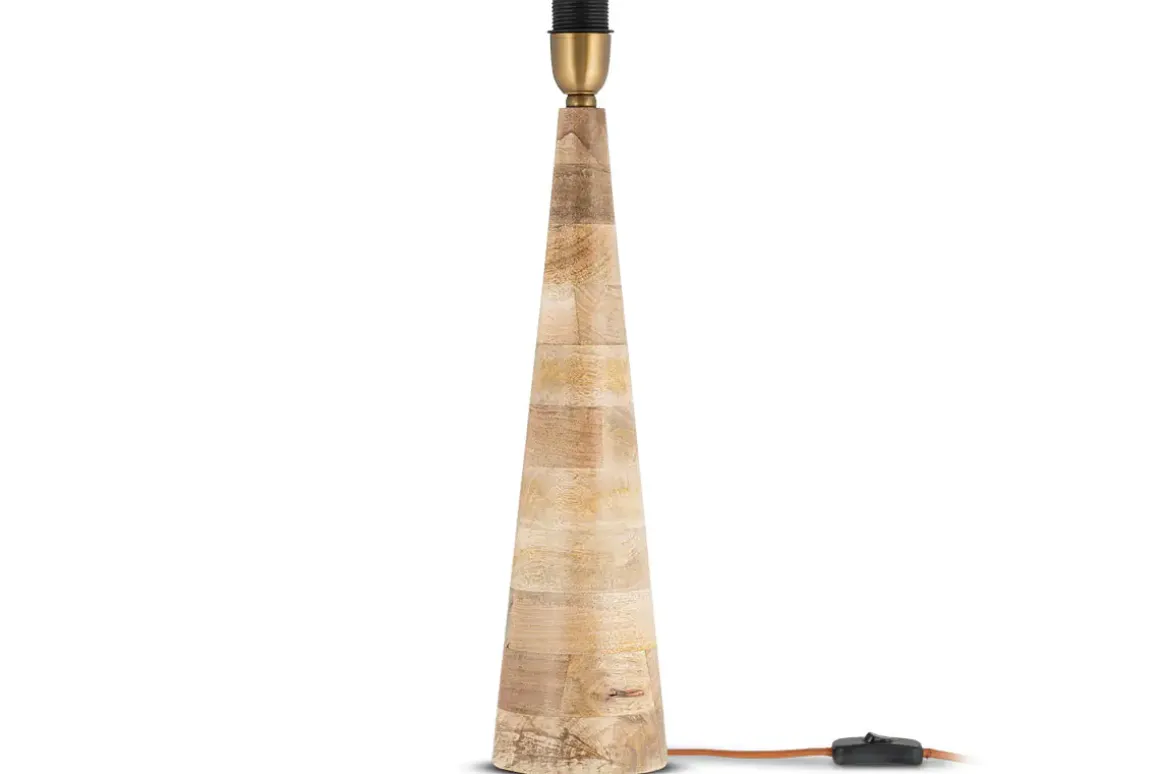 Chameli Mango Wood Table Lamp - Natural
