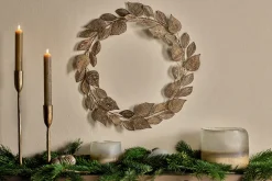 Charita Wreath - Antique Brass