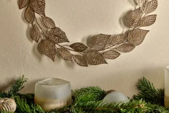 Charita Wreath - Antique Brass