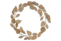 Charita Wreath - Antique Brass
