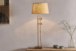 Chintala Iron Table Lamp - Antique Brass