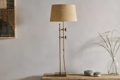 Chintala Iron Table Lamp - Antique Brass