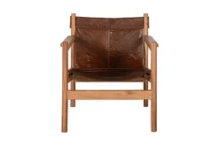 Dalibar Leather Lounger - Tan