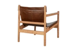 Dalibar Leather Lounger - Tan