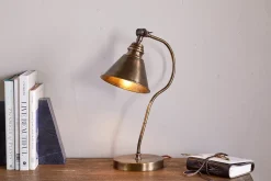 Damba Desk Lamp - Antique Brass