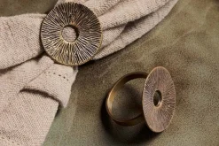 Dankuni Napkin Rings - Antique Brass (Set of 4)