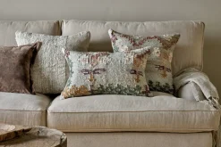 Dantri Jute & Cotton Cushion Cover - Soft Grey