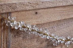 Danvi Glass Drop Garland - Brass & Clear