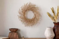 Danvi Glass Drop Wreath - Brass & Clear