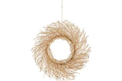 Danvi Glass Drop Wreath - Brass & Clear