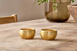 Darani Tealights - Antique Brass (Set of 2)