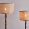 Darat Mango Wood & Jute Lampshade - Natural