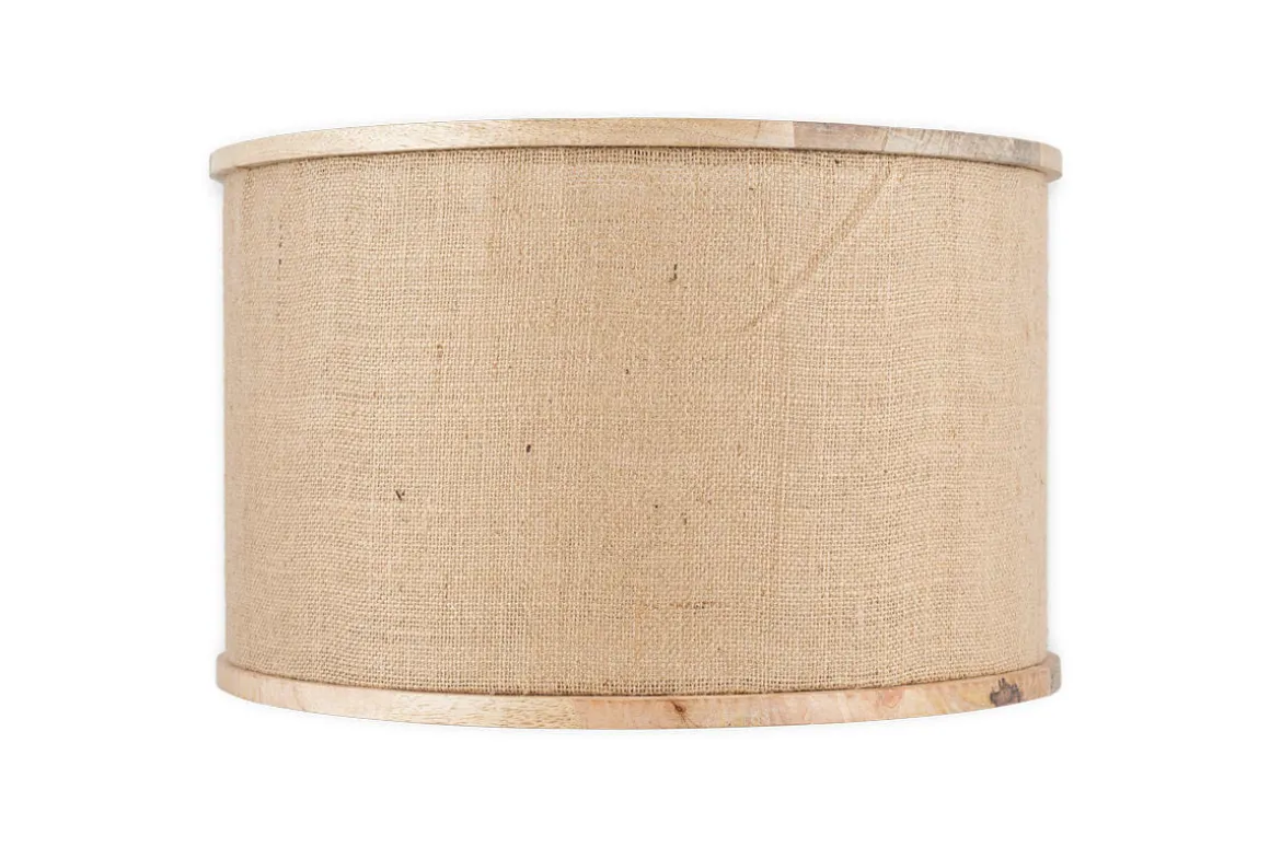 Darat Mango Wood & Jute Lampshade - Natural