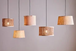 Darat Mango Wood & Jute Lampshade - Natural