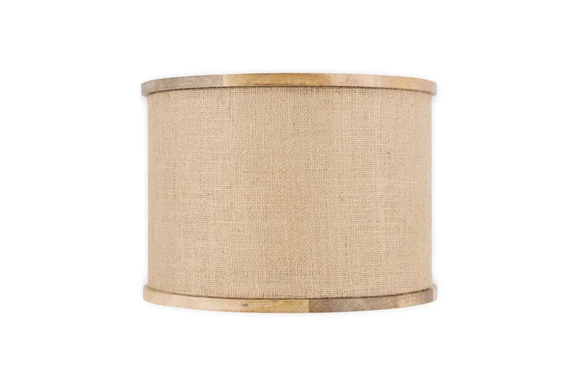 Darat Mango Wood & Jute Lampshade - Natural