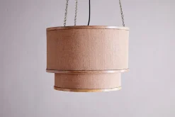 Darat Mango Wood & Jute Pendant - Natural