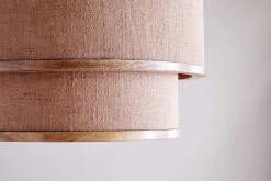 Darat Mango Wood & Jute Pendant - Natural