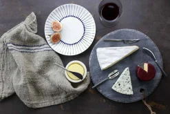 Darsa Cheese Knife Set - Brushed Silver (Set of 4)