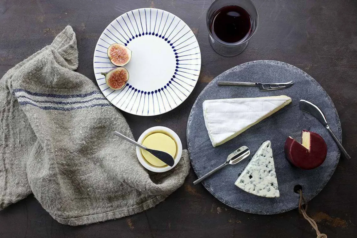 Darsa Cheese Knife Set - Brushed Silver (Set of 4)