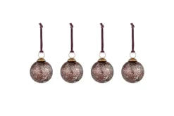 Darya Baubles - Antique Burgundy - (Set of 4)