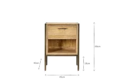 Dasai Mango Wood Bedside Table