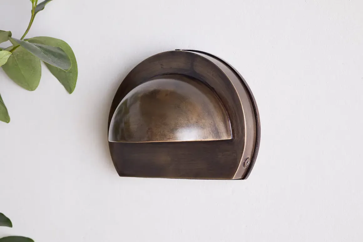 Datu Outdoor Wall Lamp - Antique Brass