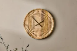 Deevena Mango Wood Clock