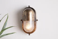 Denaya Outdoor Wall Lamp - Antique Brass