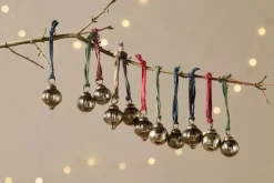 Dew Drop Baubles - Antique Gold - (Set of 12)