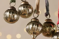 Dew Drop Baubles - Antique Gold - (Set of 12)