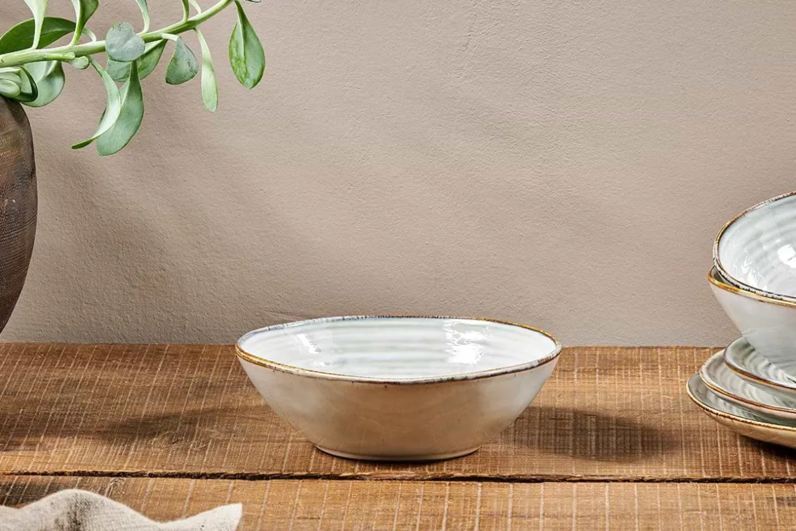 Dhanuk Ceramic Cereal Bowl - Cream