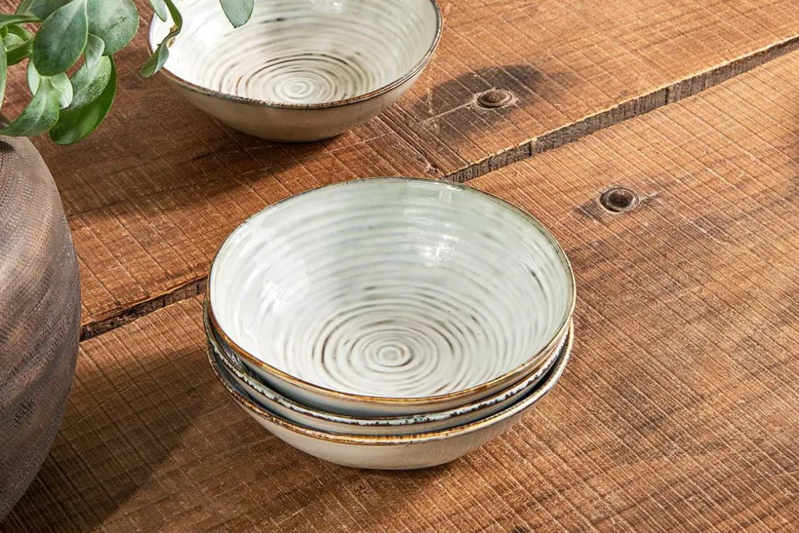 Dhanuk Ceramic Cereal Bowl - Cream