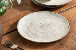 Dhanuk Ceramic Dinner Plate - Cream