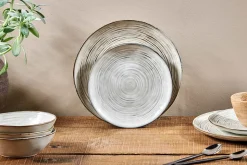 Dhanuk Ceramic Side Plate - Cream