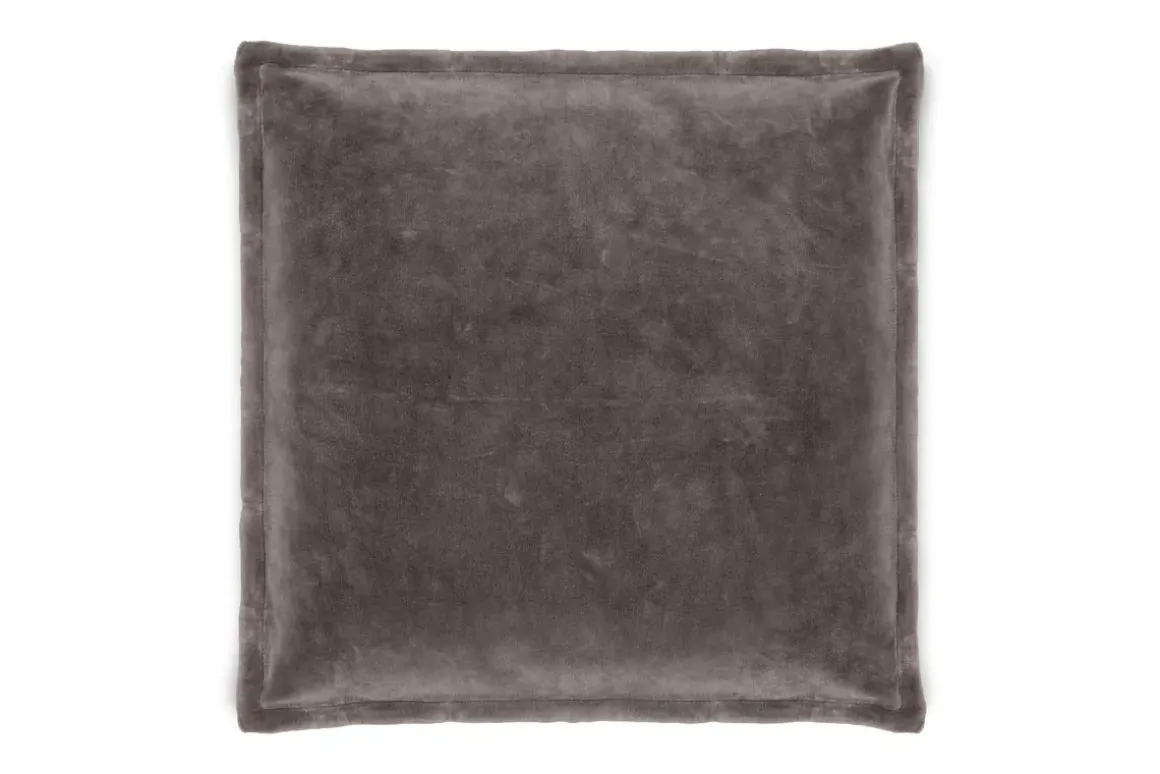 Dhara Velvet Cushion Cover - Charcoal