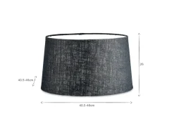 Dia Jute Lampshade - Ink
