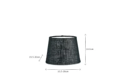 Dia Jute Lampshade - Ink
