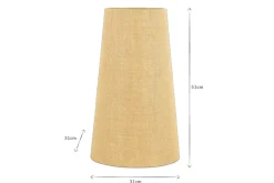 Dia Jute Tall Lampshade - Natural