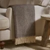 Dilli Wool Throw - Dark Brown