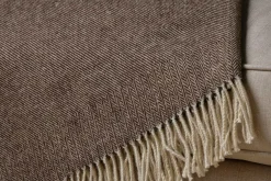 Dilli Wool Throw - Dark Brown