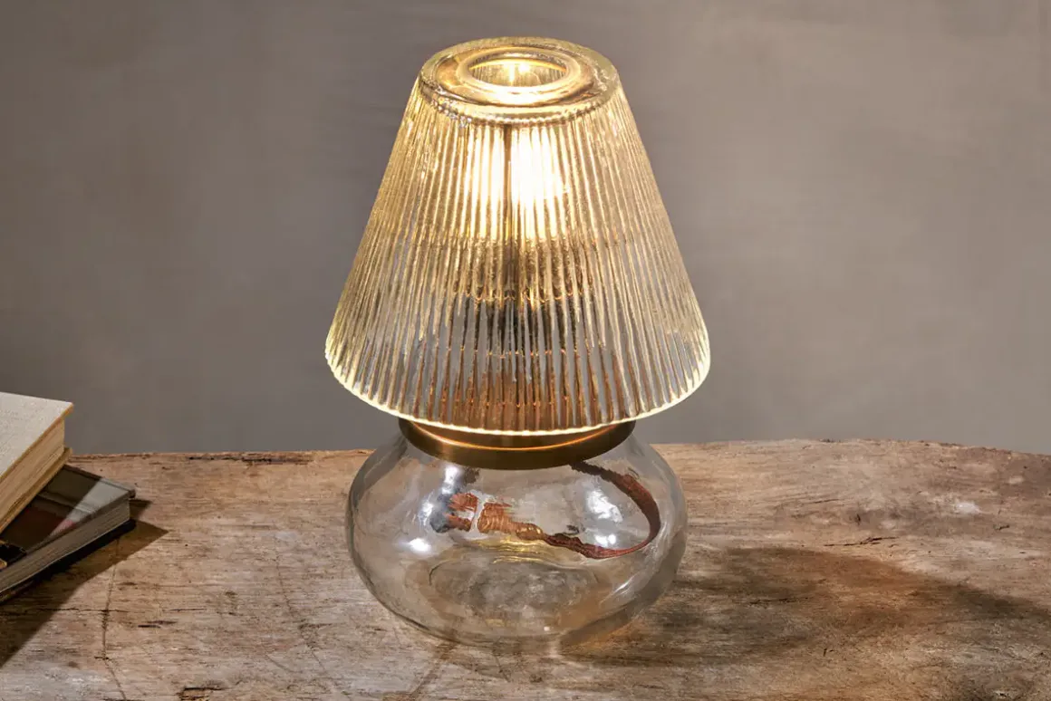 Dimalai Recycled Glass Table Lamp - Clear