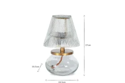 Dimalai Recycled Glass Table Lamp - Clear