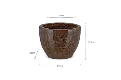 Dunai Terracotta Planter - Brown