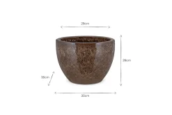 Dunai Terracotta Planter - Brown
