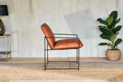 Durium Leather Lounger - Aged Tan